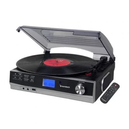 Tocadiscos Sunstech PXR23/ Bluetooth/ Radio FM/ Conversor a MP3 Tocadiscos Sunstech PXR23/ Bluetooth/ Radio FM/ Conversor a MP3